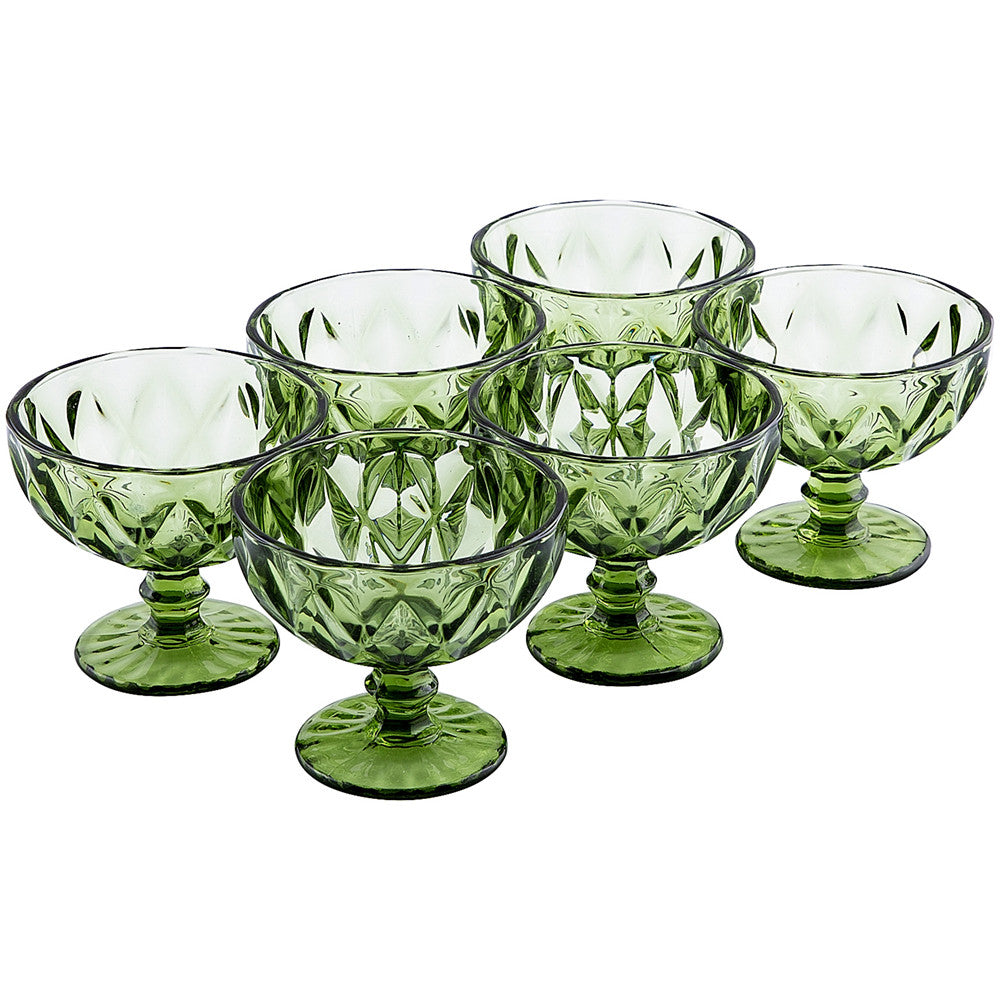 Serving Bowls Green Cruise Dessert Bowl 250 ml Ice Cream bowl Glass Dinnerware