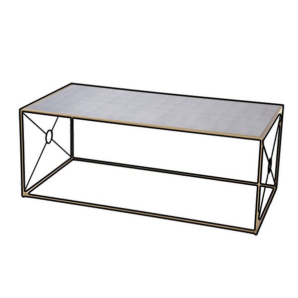 SEI Furniture Lanfranco Transitional Gold Metal Coffee Table