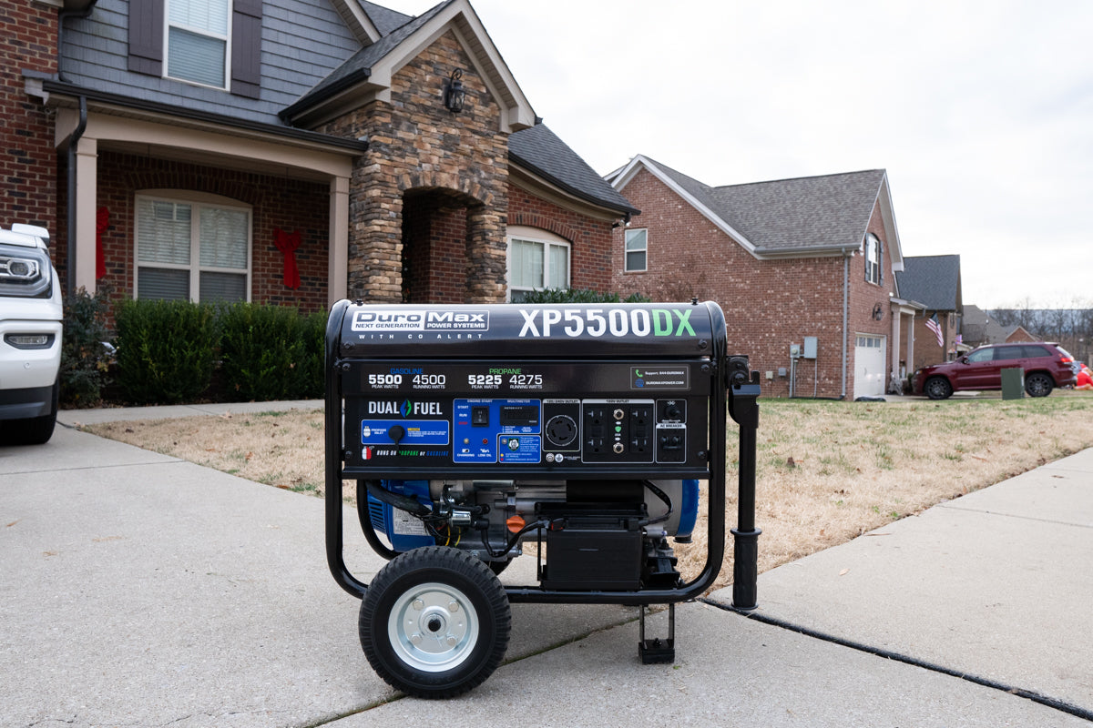 5,500 Watt Dual Fuel Portable Generator w/ CO Alert