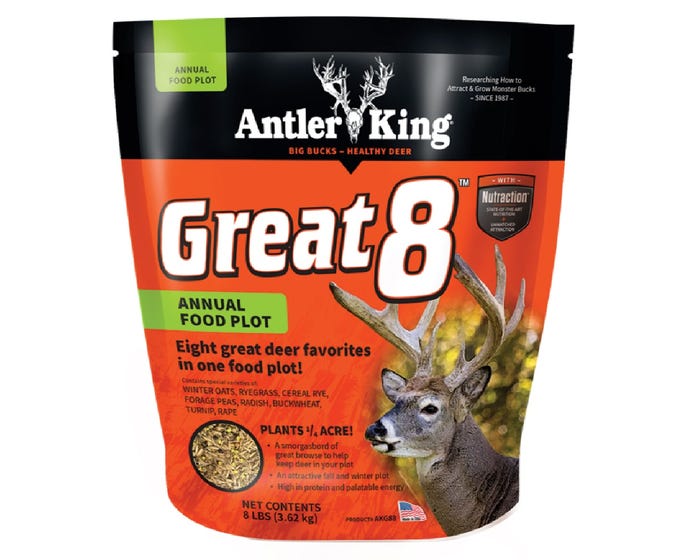 Antler King Food Plot Mix， Great 8， 8 lb. - AKG88