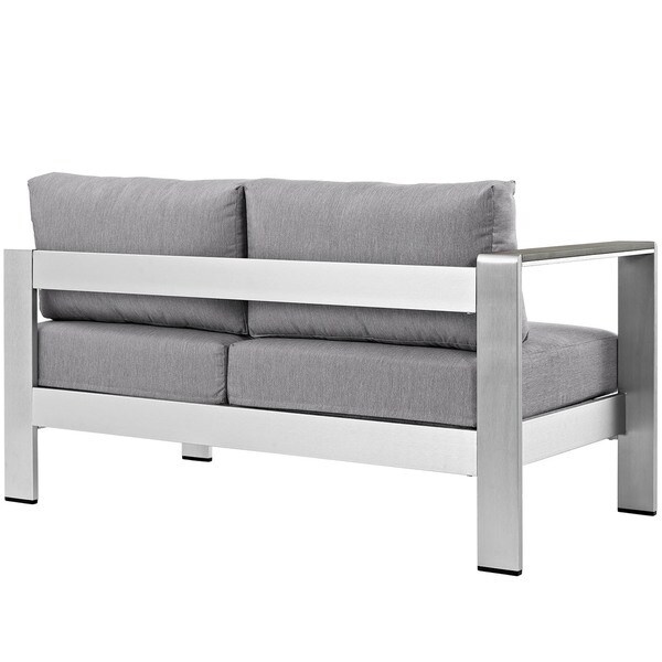 Beach Aluminum Outdoor Patio LeftArm Loveseat