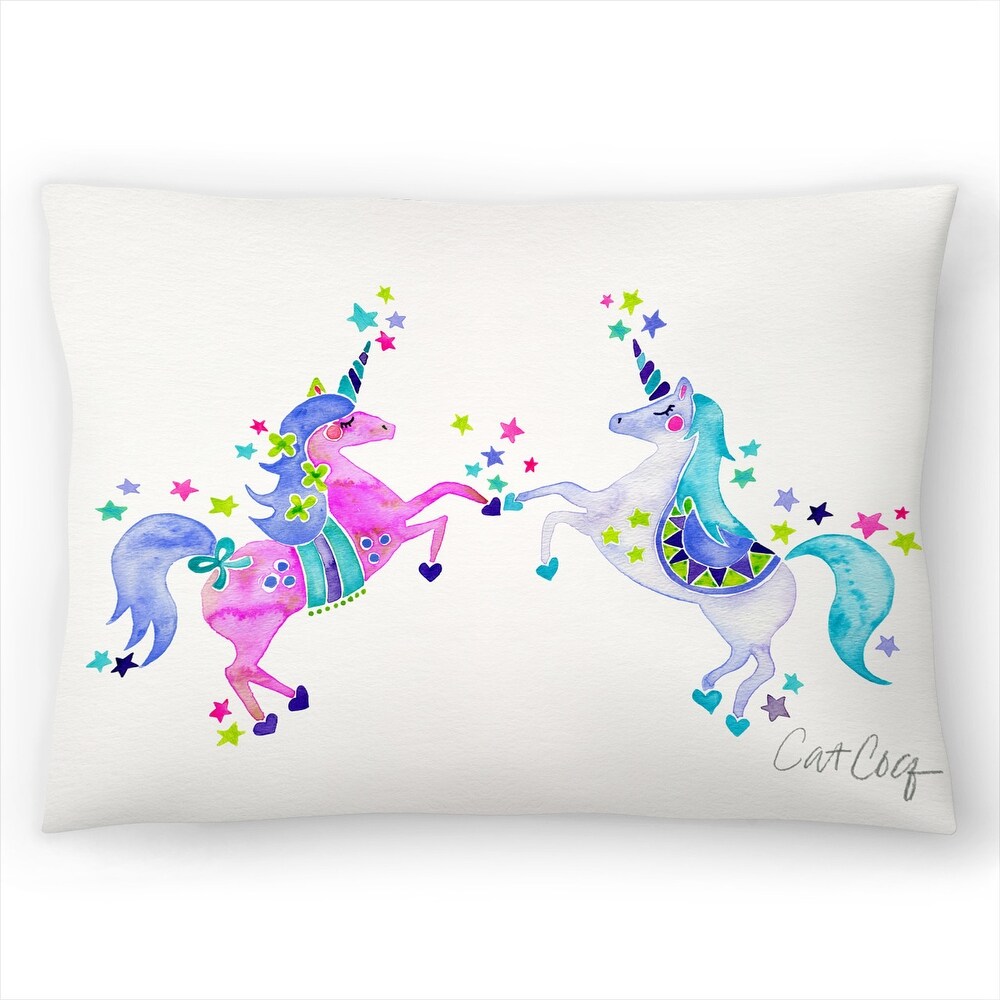 Pastel Unicorns   Decorative Throw Pillow