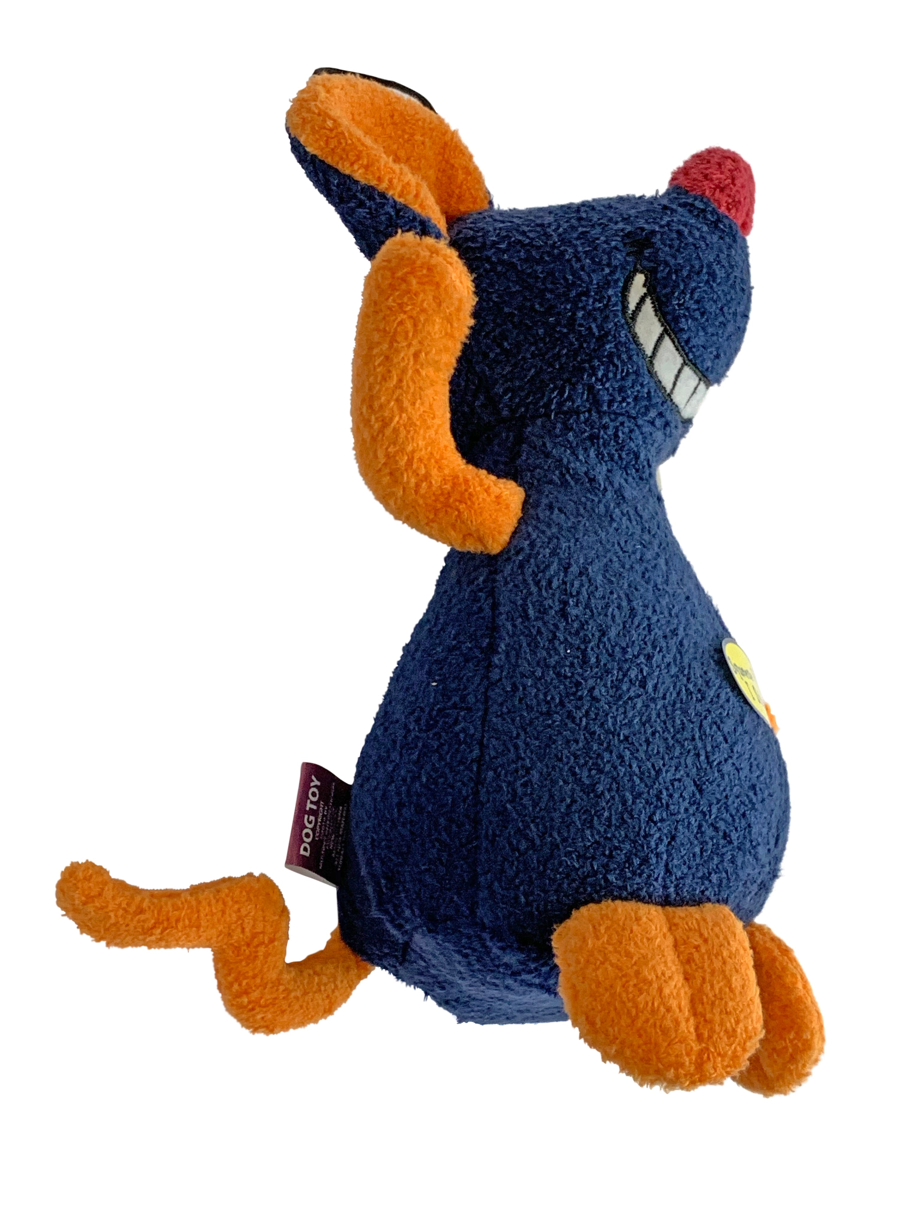 Multipet Deedle Dude Musical Interactive Plush Mouse Dog Toy， 8 inch