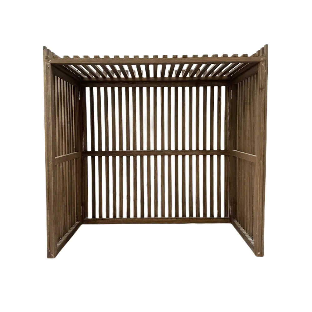 Factory direct supply lattice air conditioner cover outdoor wooden air conditioner cover