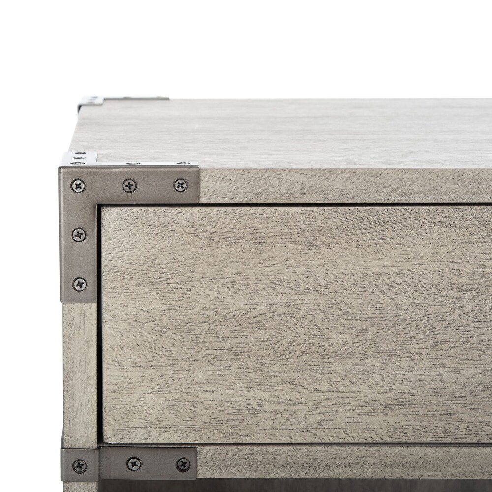 SAFAVIEH Couture Nisha 1 Drawer 1 Shelf Wood Nightstand