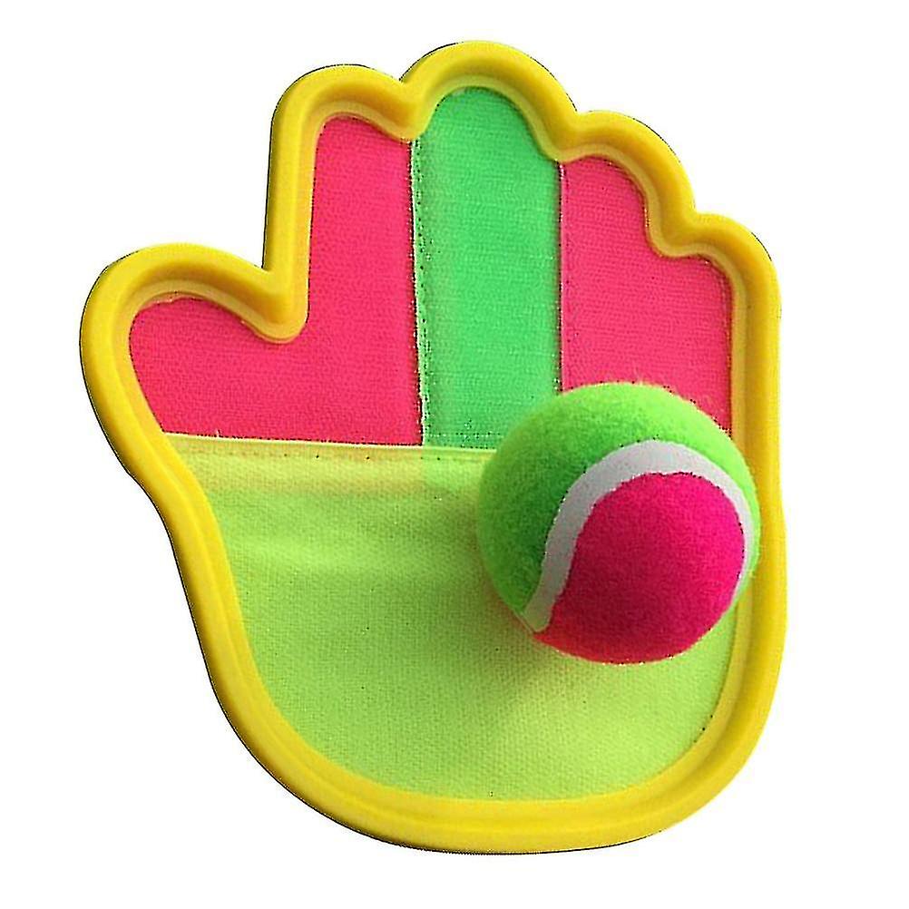 Creative Durable Toss And Catch Game Set-sticky Ball Sucker Gloves