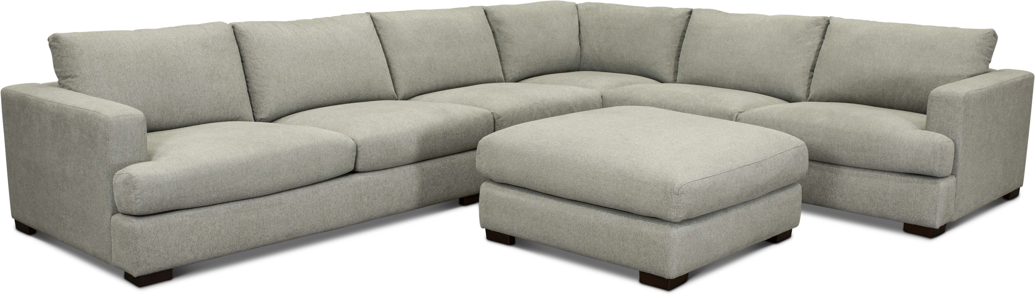 Colbie Light Gray 4 Piece Sectional