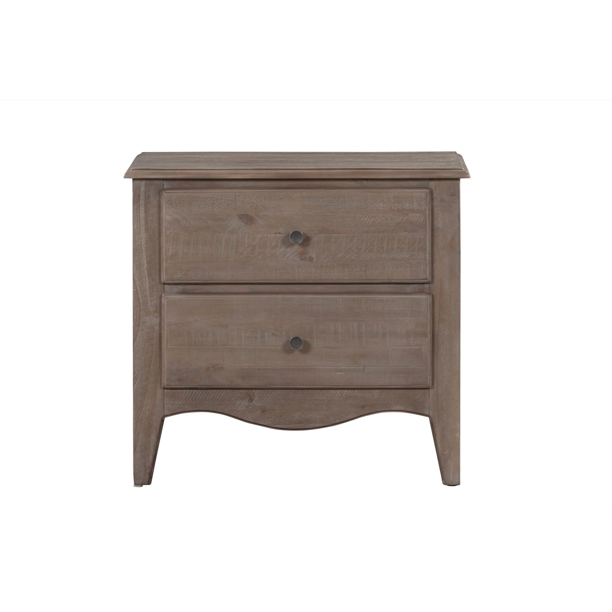 Cottage Taupe 2-Drawer 30 Nightstand