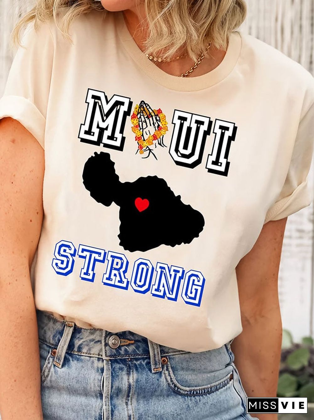 Women's Maui Strong Print T-Shirt