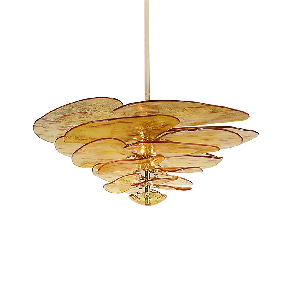 Petals Gold Murano Chandelier