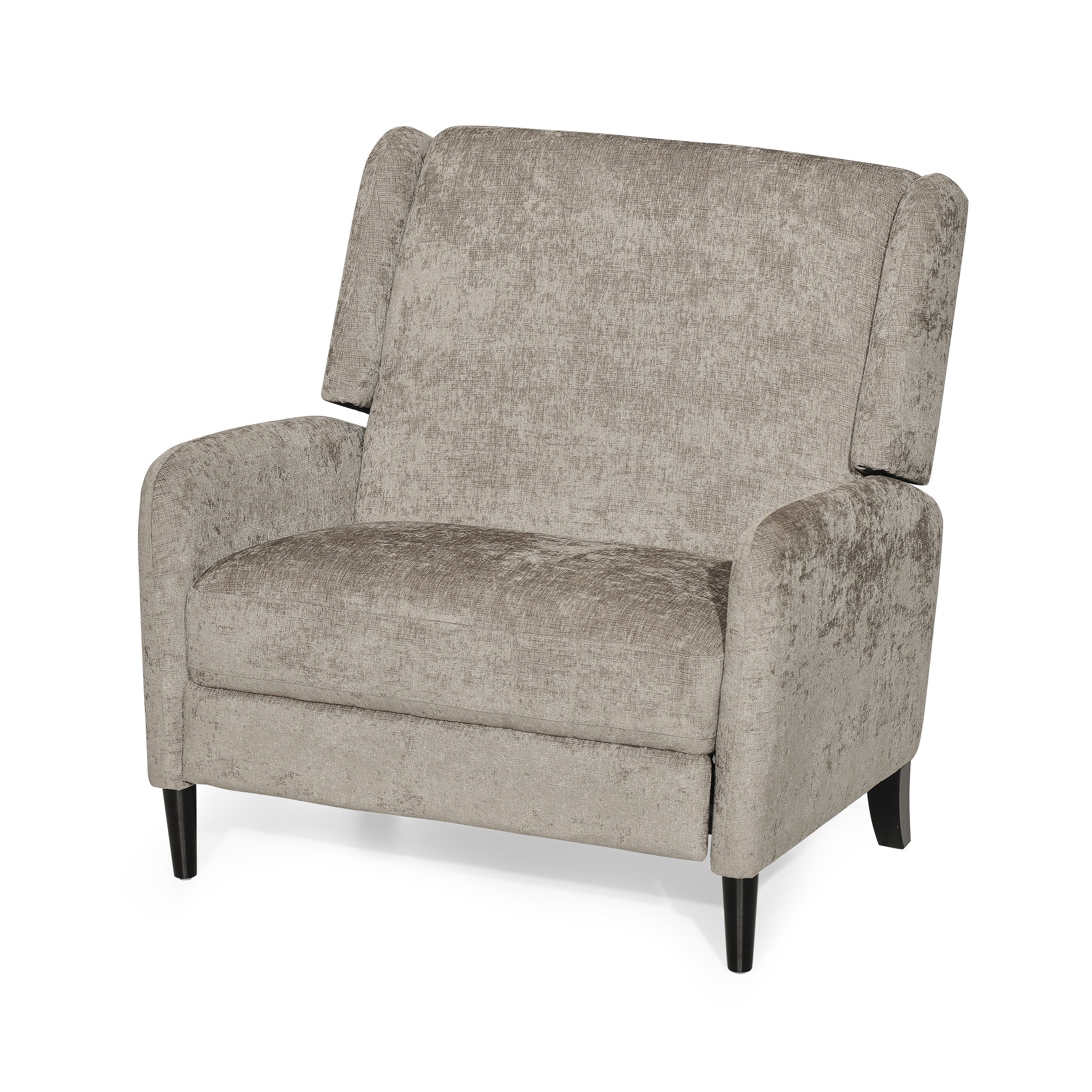 Rockney Contemporary Oversized Fabric Pushback Recliner