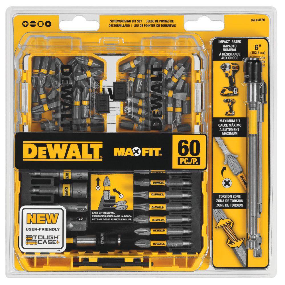 DW MAXFIT Screwdriving Drill Bit Set (60-Piece) DWAMF60