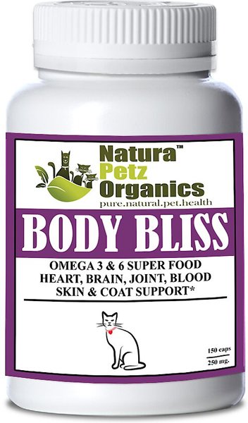 Natura Petz Organics Body Bliss Cat Supplement， 150 count