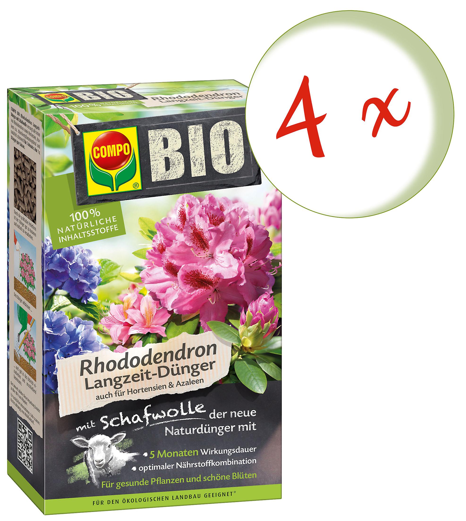 4 x COMPO BIO rhododendrons and hydrangeas long-term dings with sheep's wool， 2 kg