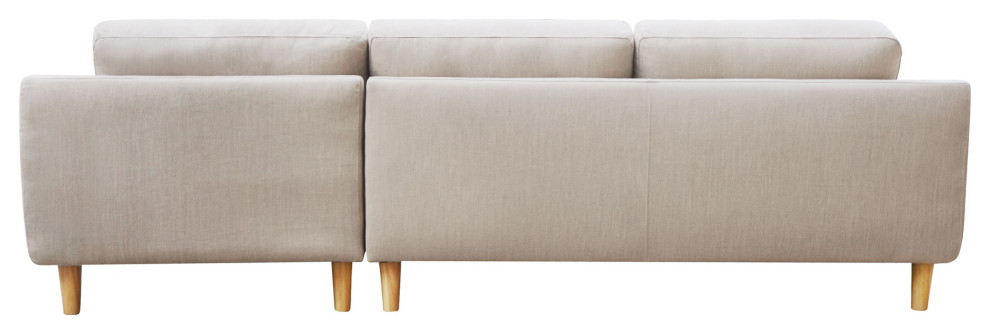 Corey Sectional  Dark Gray   Midcentury   Sectional Sofas   by Moe  x27s Home Collection  Houzz