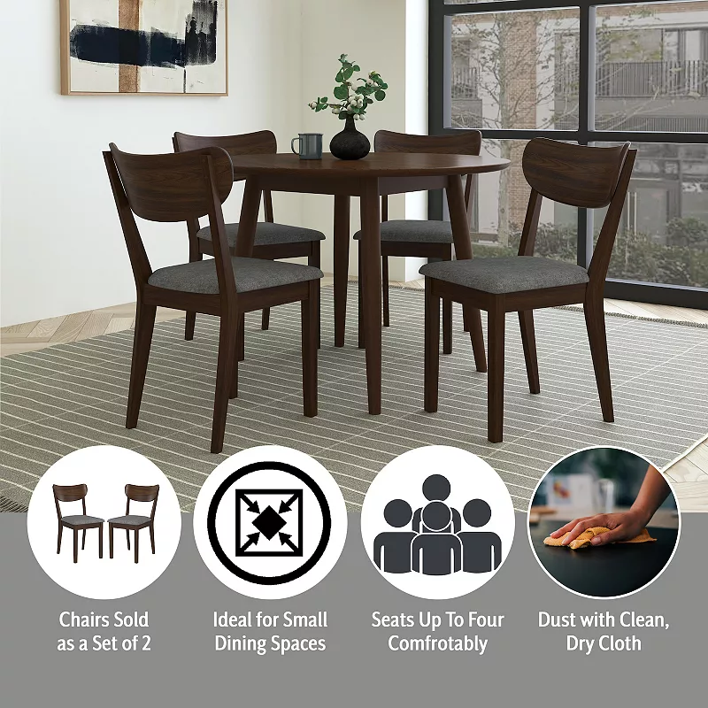 Hillsdale Furniture San Marino 5-Piece Round Dining Set