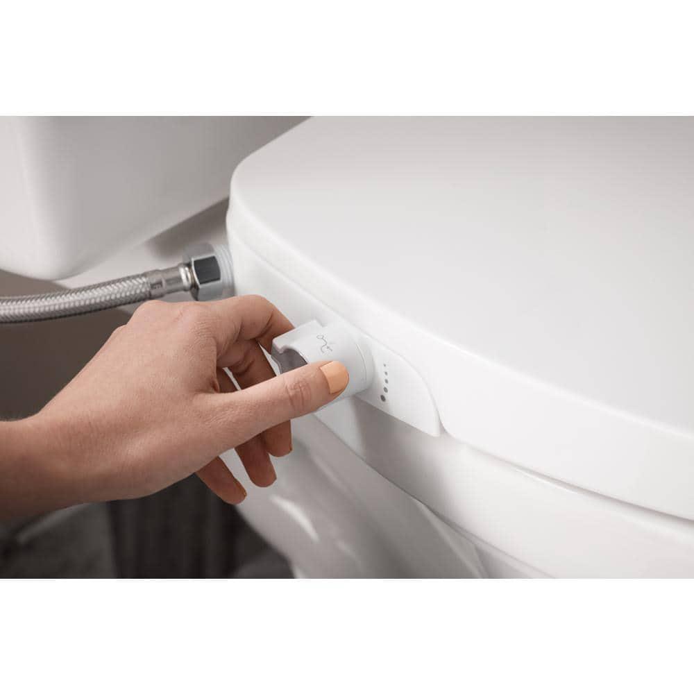 MOEN 2Series Standard NonElectric AddOn Bidet Seat for Elongated Toilets in White