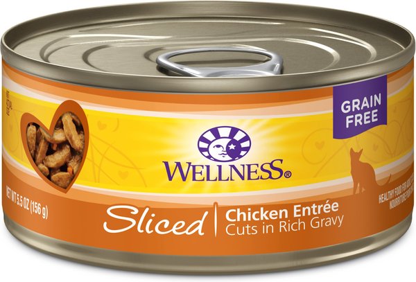 Wellness Sliced Chicken Entree Grain-Free Canned Cat Food