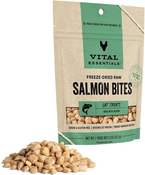 Vital Essentials Wild Alaskan Salmon Freeze-Dried Cat Treats