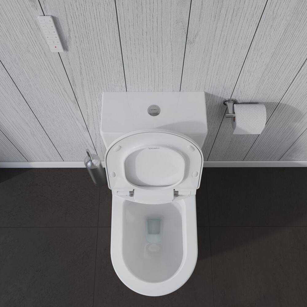 Duravit SensoWash Slim Electric Bidet Seat for Elongated Toilet in White 611000001001300