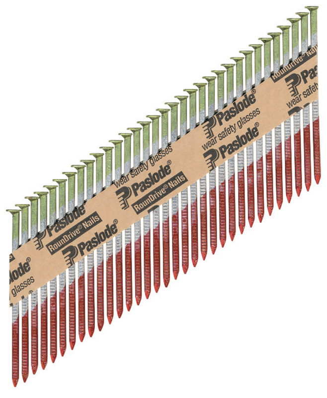 Paslode RounDrive 2-3/8 in. Angled Strip Hot-Dip Galvanized Framing Nails 30 deg 2000 pk