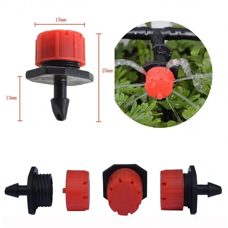 Drop Shipping Factory  Supply 8 Hole Adjustable Plastic Micro Flow Dripper Irrigation Dripper Garden Irrigation Misting/