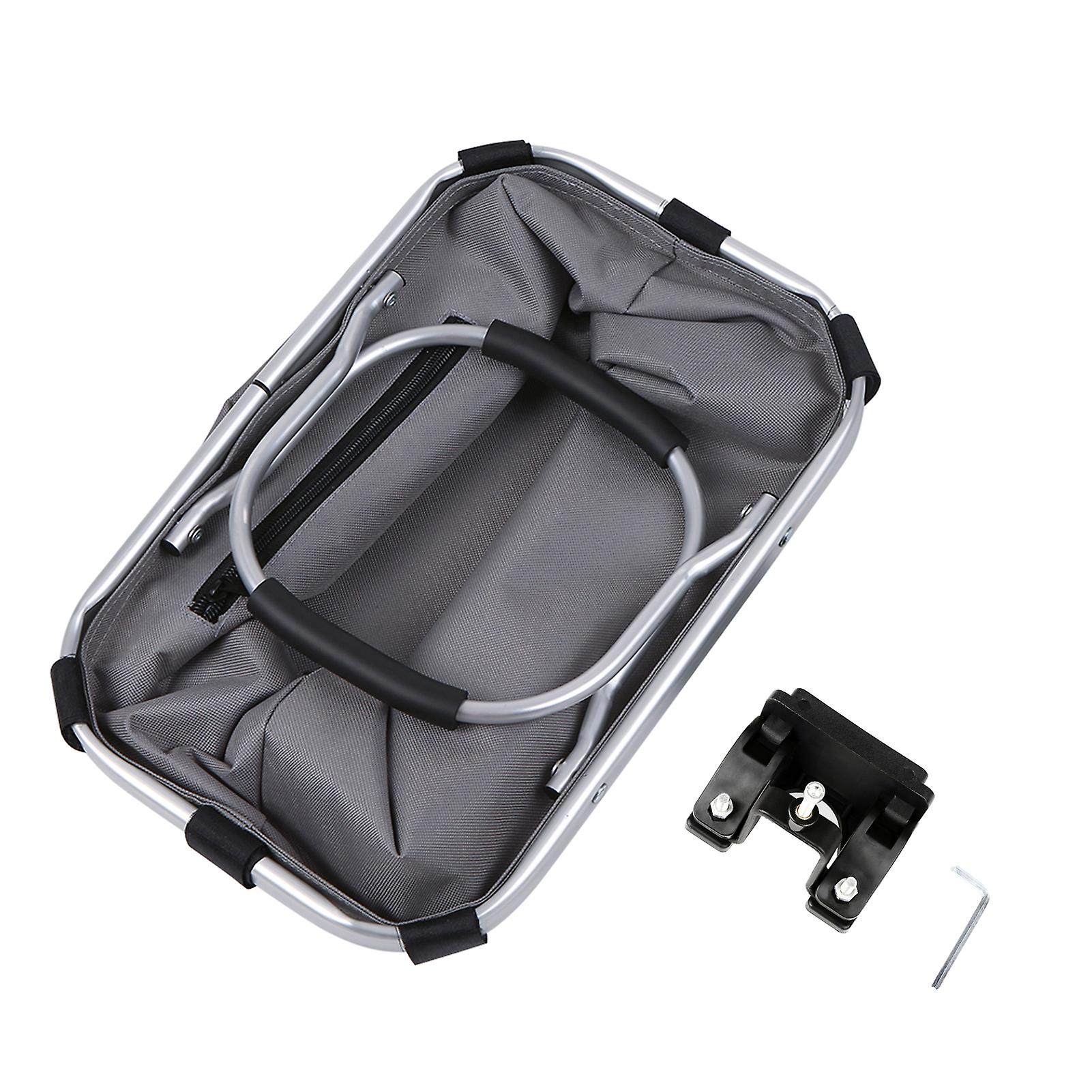 Lixada Collapsible Bike Basket Bicycle Handlebar Front Basket Pet Carrier Bag For Shopping Commuting