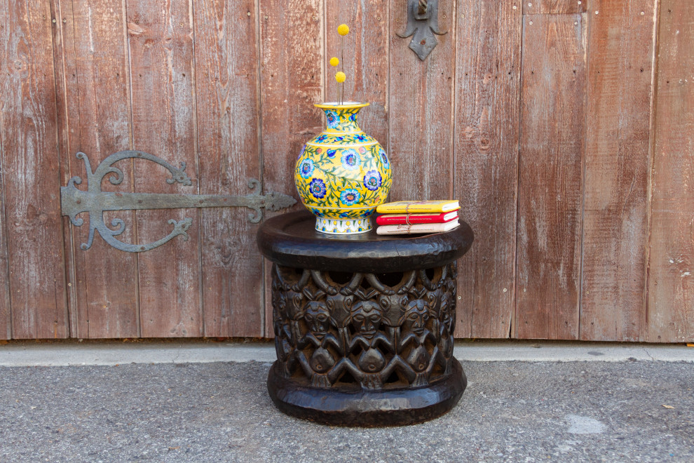 Antique Tribal Bagongle Ceremonial Stool   Southwestern   Accent And Garden Stools   by De cor  Houzz