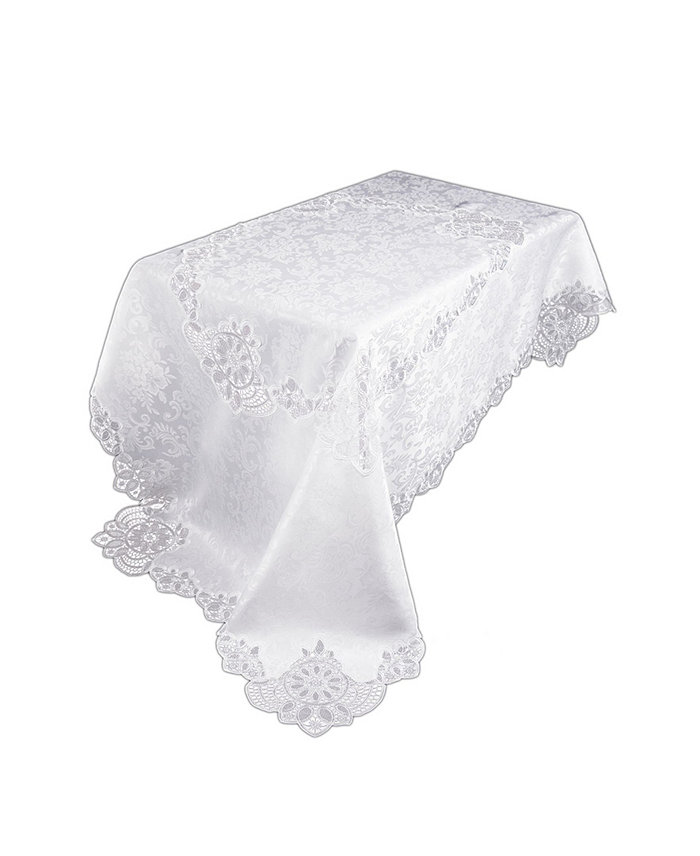 Xia Home Fashions Antebella Lace Embroidered Cutwork Tablecloth 72 x 108