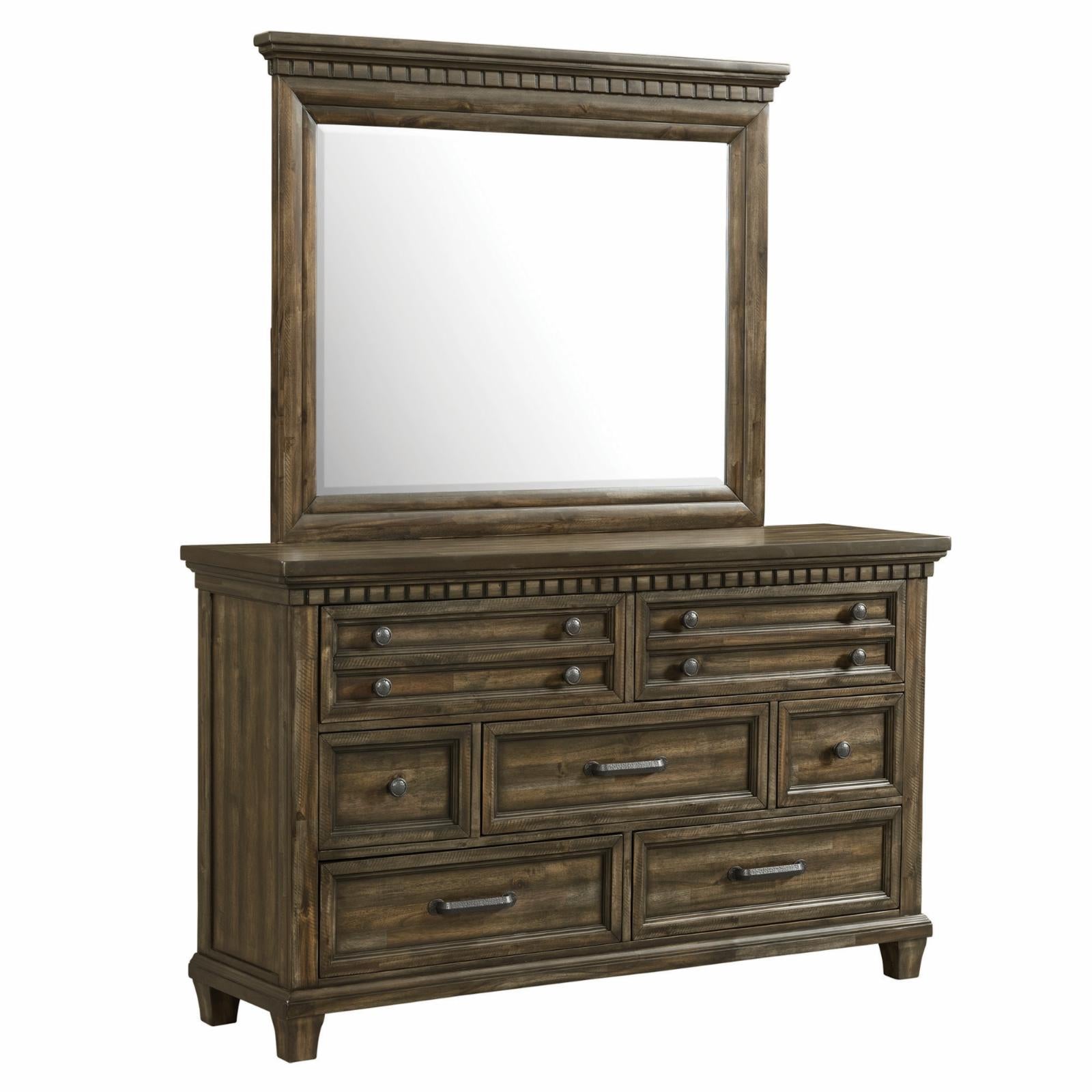 Picket House Furnishings Johnny 7-Drawer Dresser with Mirror Set