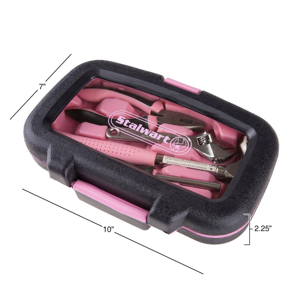 Stalwart Home Pink Tool Kit (15-Piece) M550082