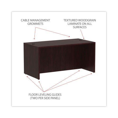 Alera Valencia Series Straight Front Desk Shell， 59.13