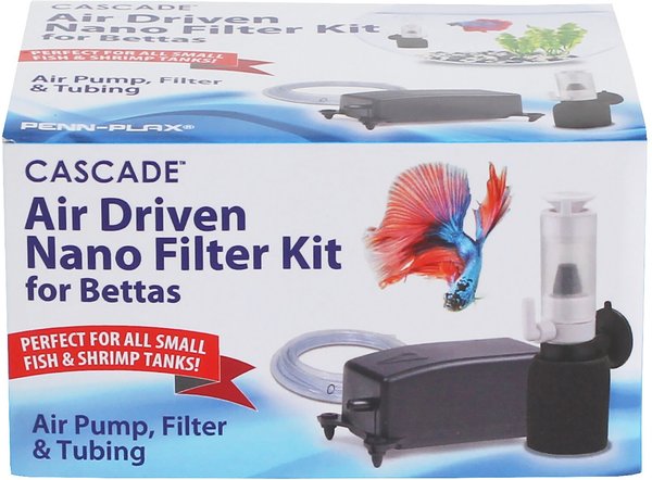 Penn-Plax Cascade Air Driven Nano Filter Kit， Black