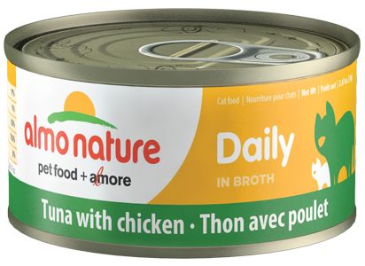 Almo Nature Daily Tuna  Chicken in Broth Canned Cat Food