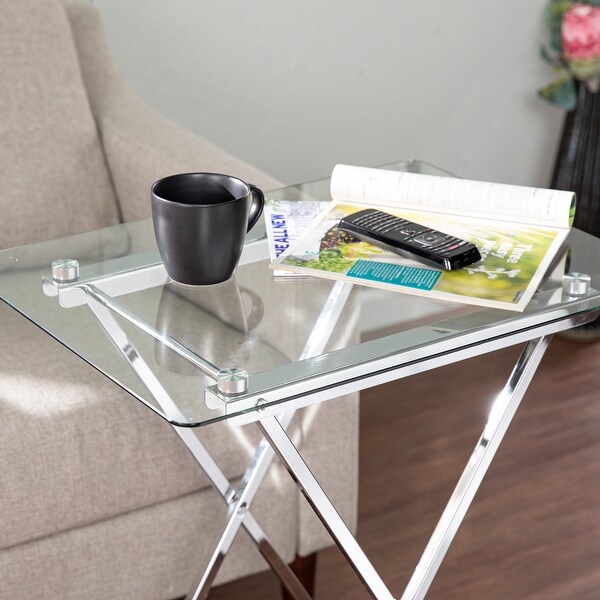 SEI Furniture Hinding Folding Tray Table