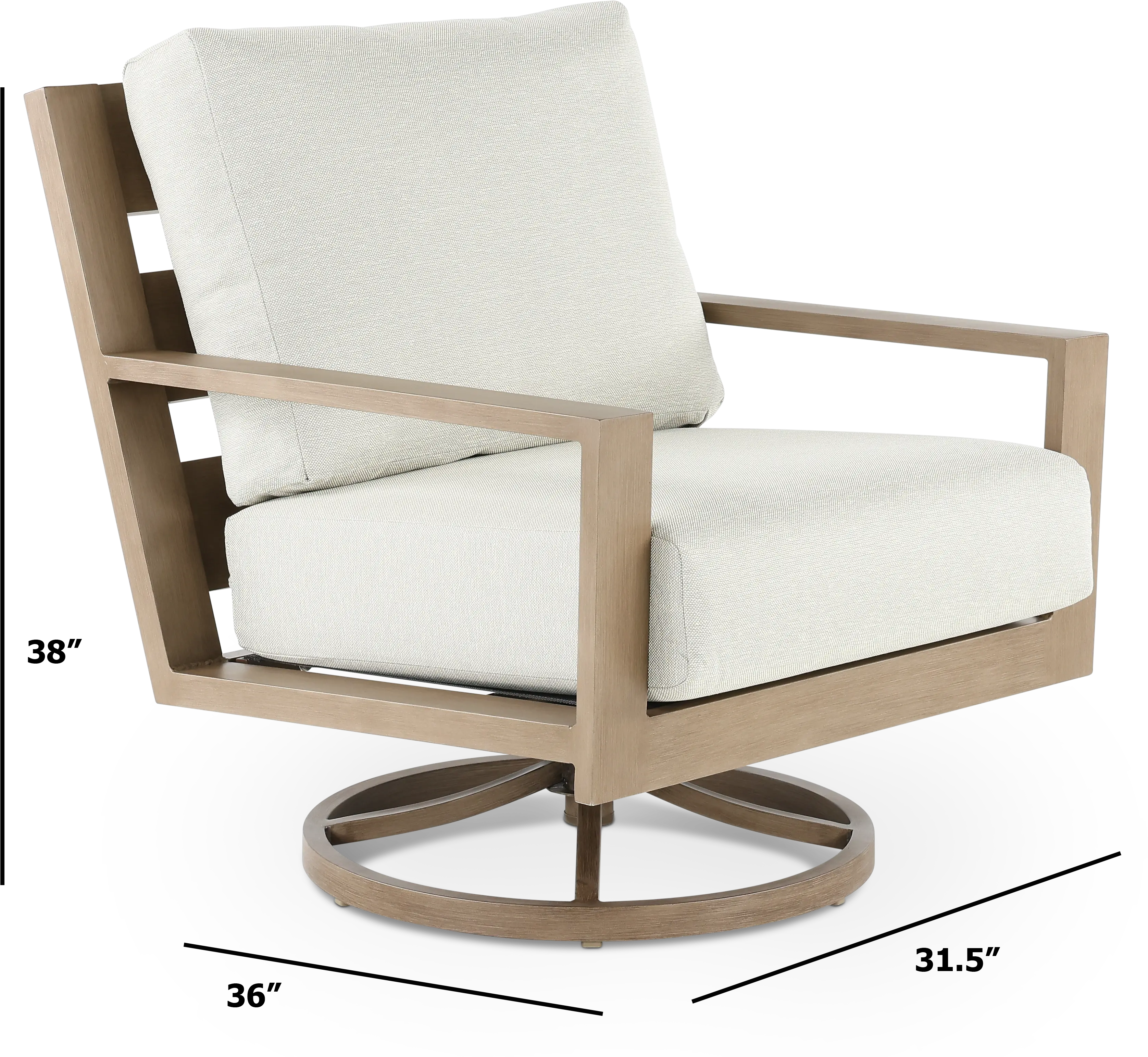 Monterey Patio Swivel Lounge Chair