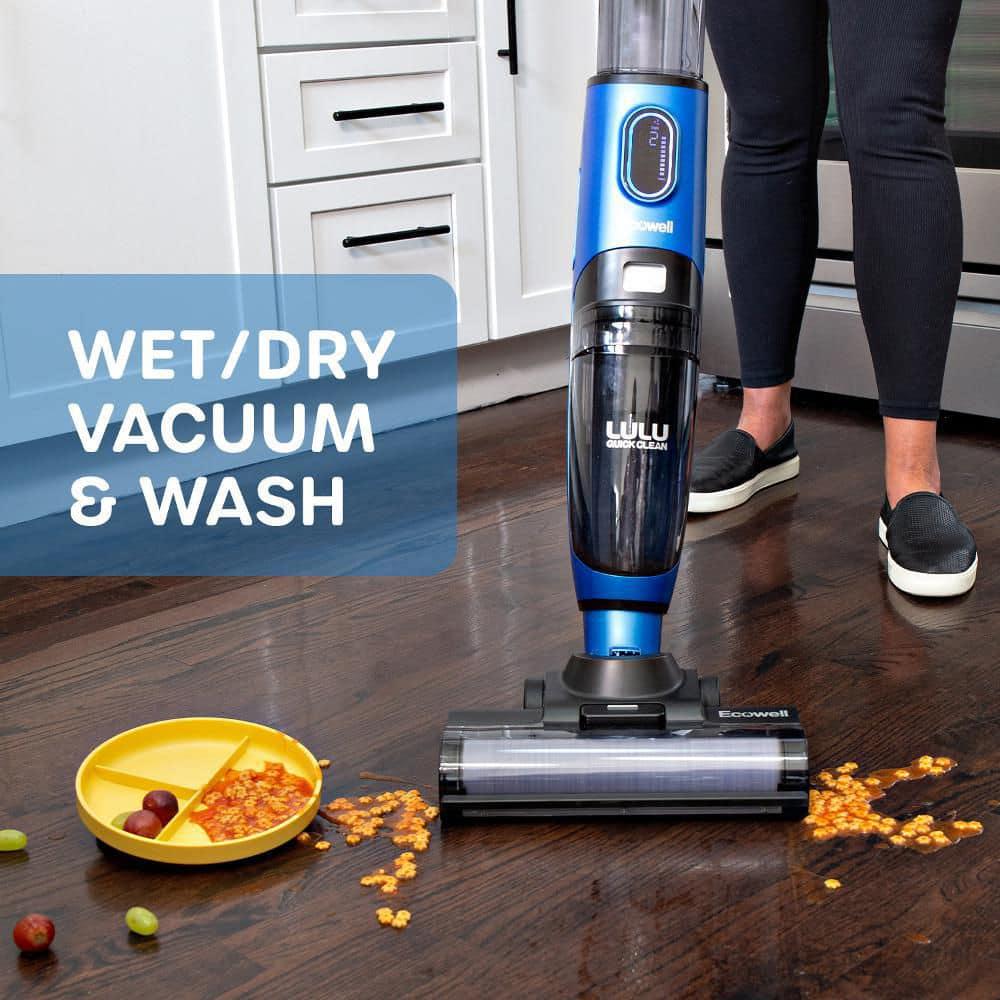 ECOWELL Lulu QuickClean Cordless Bagless WetDry Self Cleaning Vacuum Cleaner and Mop for Hard Floors and Rugs