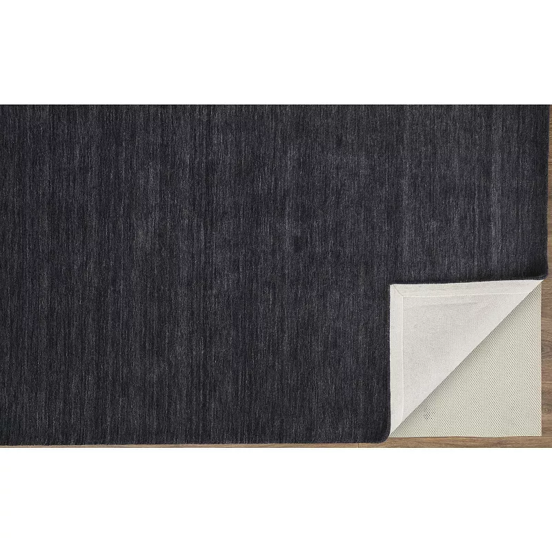 Weave and Wander Celano Black Distressed Rug