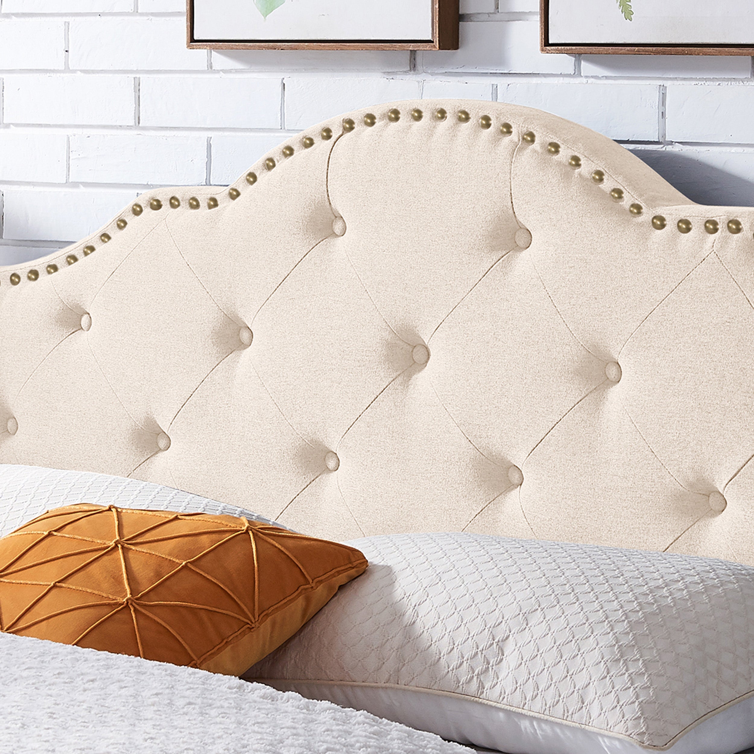 Sharon Contemporary Upholstered Queen/Full Headboard