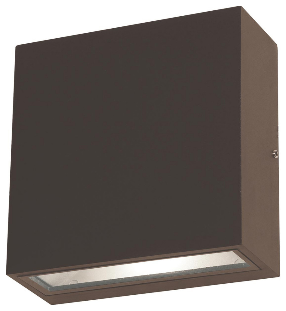 Dexter 2 Light LED Outdoor Sconce  Bronze   Modern   Outdoor Wall Lights And Sconces   by AFX  Inc.  Houzz