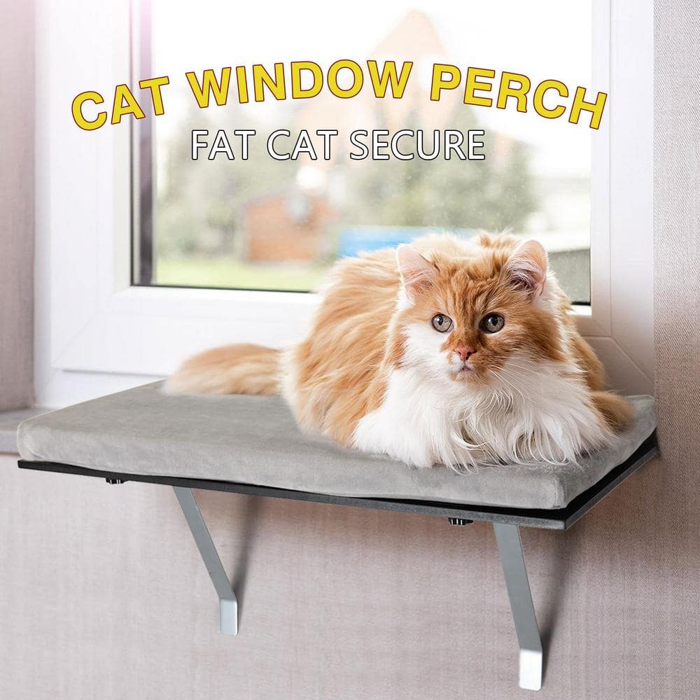 COZIWOW Cat Perch Wall-Mounted Window Seat, Large CW12X0304