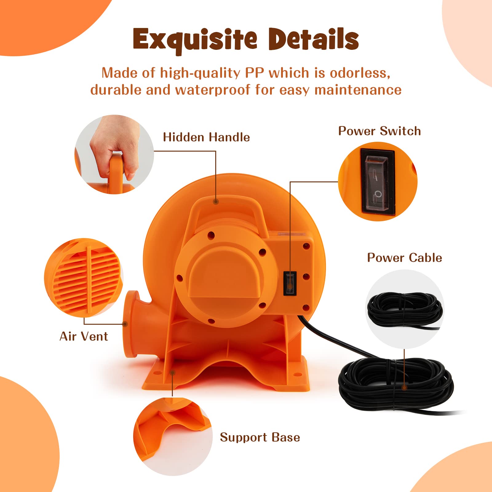 Costzon Air Blower, Bounce House Blower