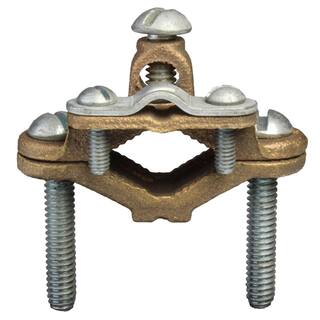 RACO 12 in. to 1 in. Bronze Ground Clamp 1-Pack C6BAG1R