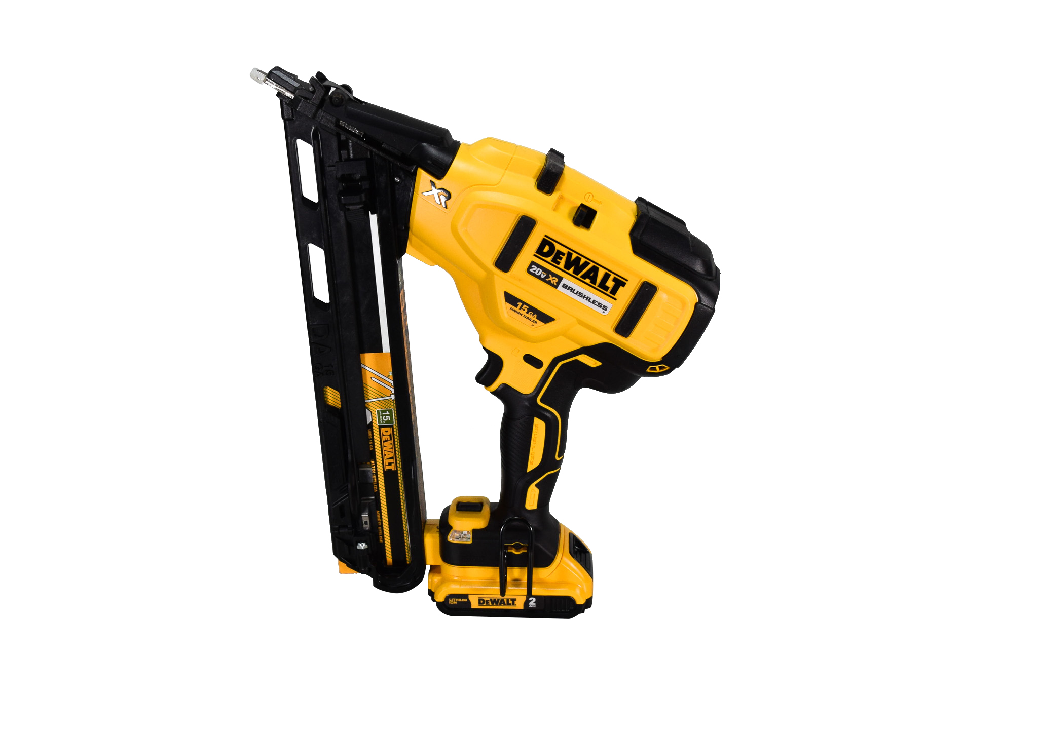 DeWalt DCN650D1 20V Cordless 15 Gauge Finish Nailer w/ Battery， Charger and Bag