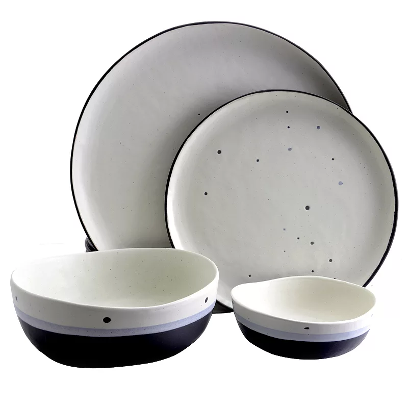 Gibson Elite Rhinebeck 16 Piece Stoneware Dinnerware Set