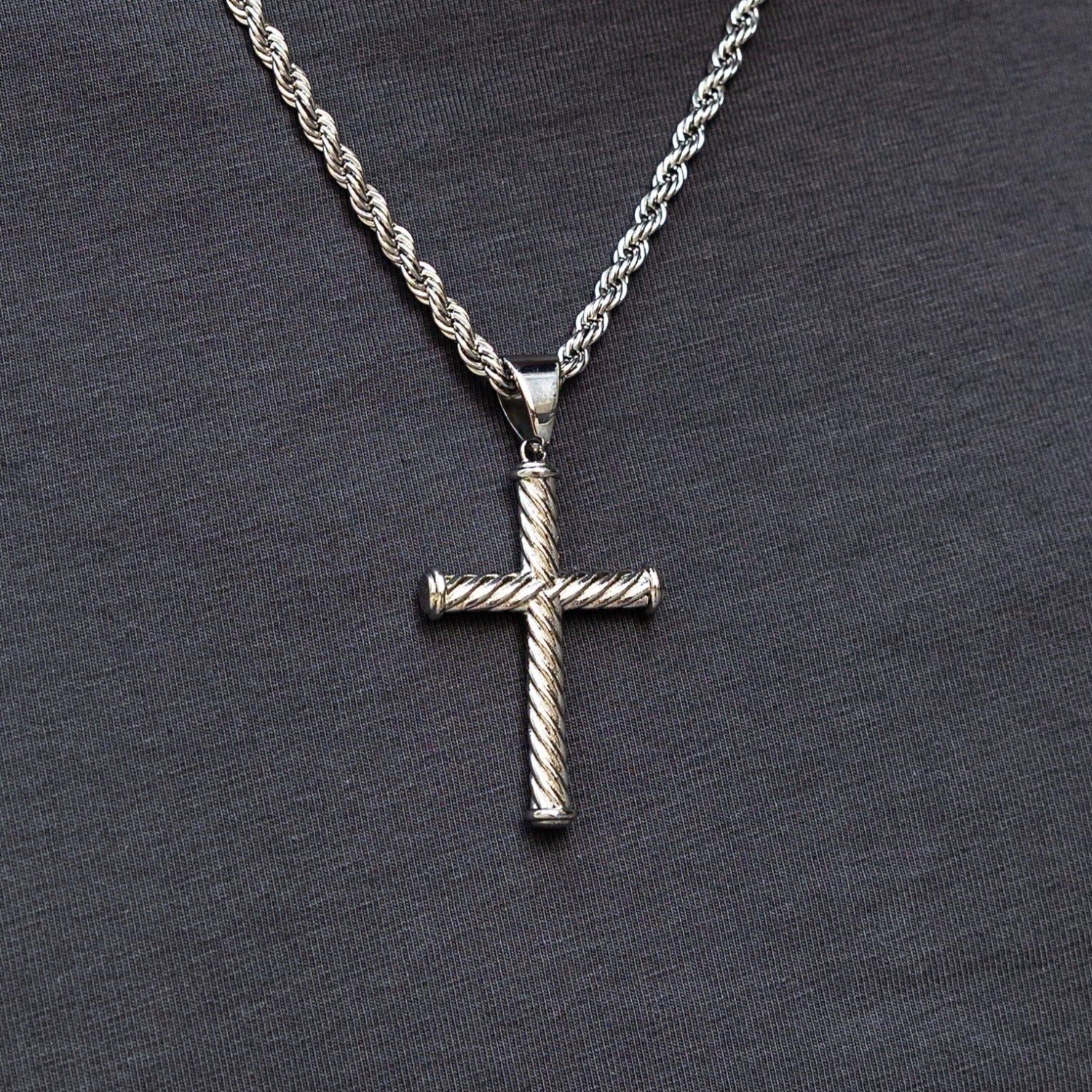 Rope Cross Pendant