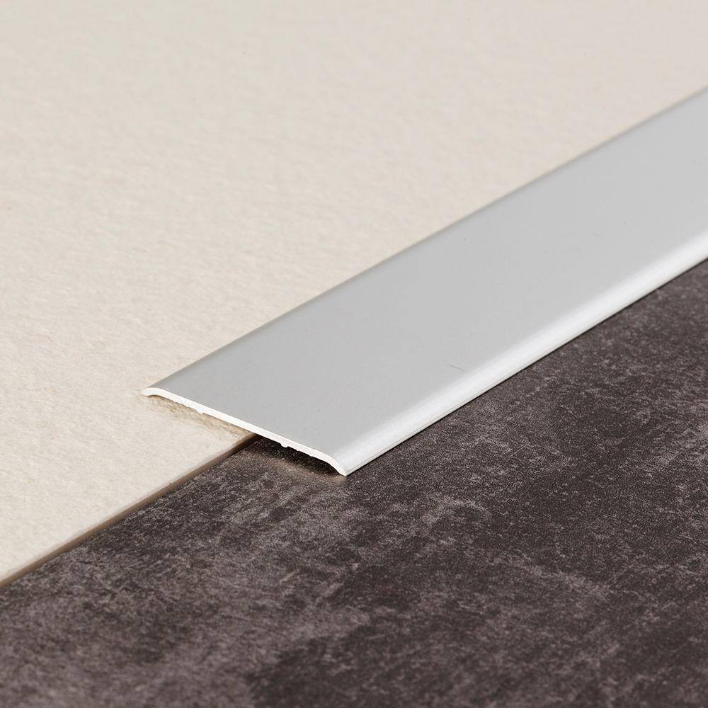 Emac Novosepara 10 Matt Silver 1-916 in. x 98-12 in. Aluminum Tile Edging Trim NR10AR13