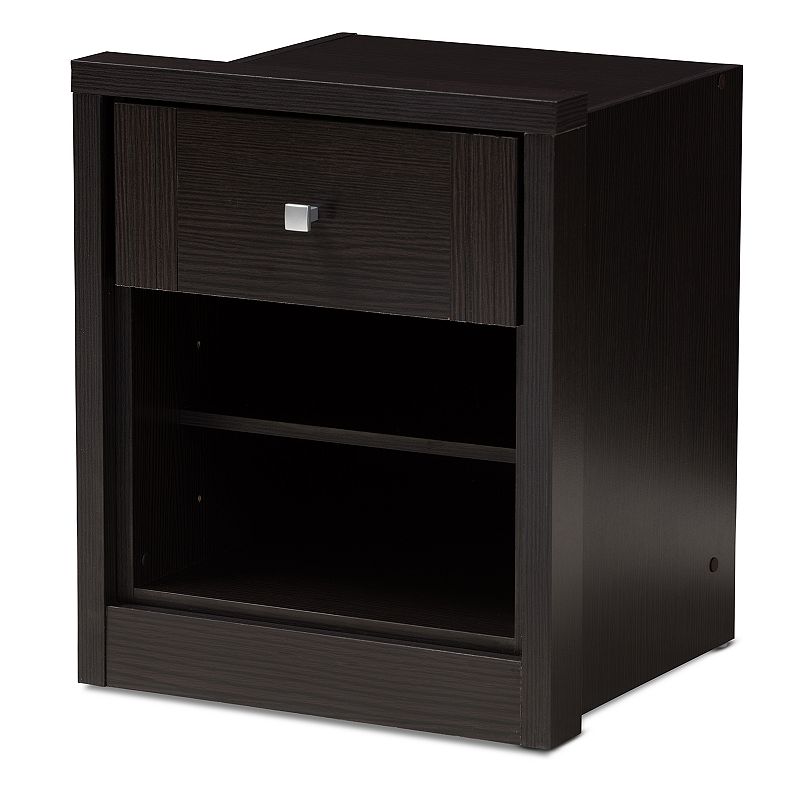 Baxton Studio Danette Espresso Nightstand