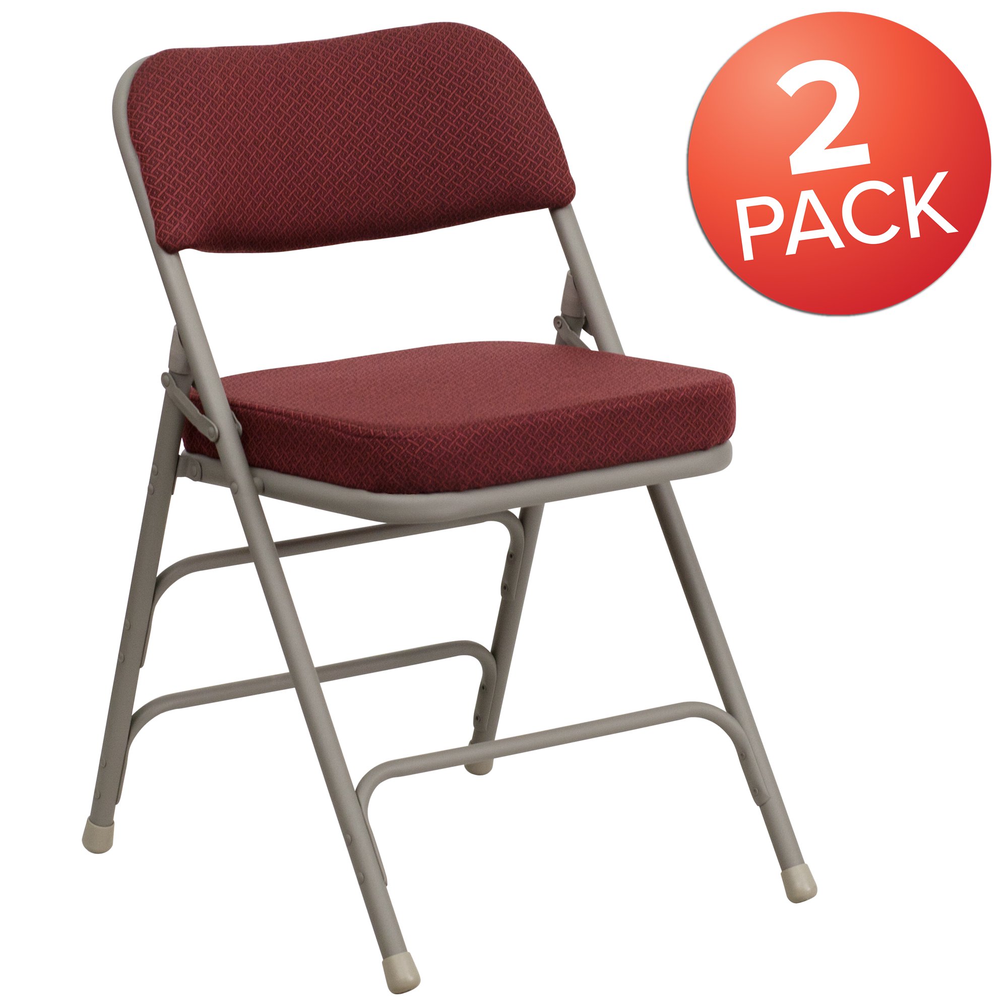 Flash Furniture 2 Pack HERCULES Series， Metal Folding Chair