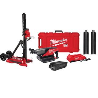 MW MX FUEL Li-Ion Cordless Handheld Core Drill Kit with One 3 in. Diamond Wet Core Bit and One 4 in. Diamond Wet Core Bit MXF301-2CXS-48-17-5030-48-17-5040